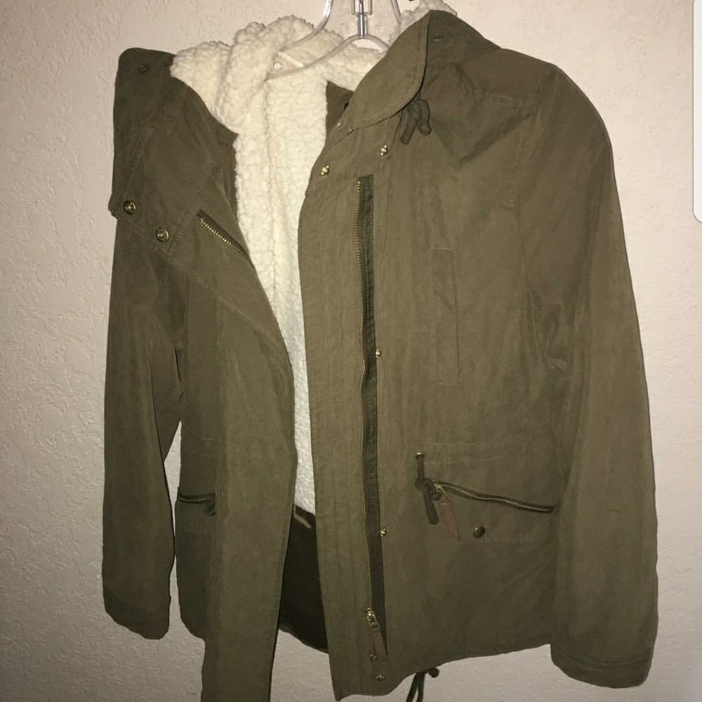 Green army jacket